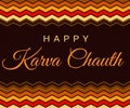 Happy Karva Chauth wallpaper design with colorful shapes and typography