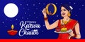 Happy karwa chauth . indian festival