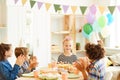 Happy Kids at Birthday Party Royalty Free Stock Photo