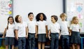 Happy kids at elementary school Royalty Free Stock Photo