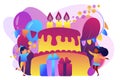 Kids birthday concept vector illustration. Royalty Free Stock Photo