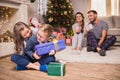 Kids with christmas presents Royalty Free Stock Photo