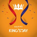Happy King's Day Vector Template Design Illustration Royalty Free Stock Photo