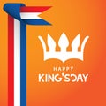 Happy King's Day Vector Template Design Illustrator