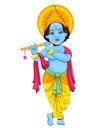 Happy Krishna Janmashtami greeting card