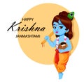 Happy Krishna Janmashtami. Lord Krishna Royalty Free Stock Photo