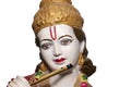 Happy Krishna Janmashtami, Lord Krishna white background indian dahi handi festival Royalty Free Stock Photo