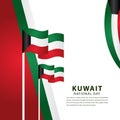 Happy Kuwait Independence Day Celebration Vector Template Design Illustration