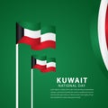 Happy Kuwait Independence Day Celebration Vector Template Design Illustration