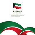 Happy Kuwait Independence Day Celebration Vector Template Design Illustration