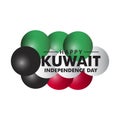 Happy Kuwait Independence Day Vector Template Design Illustration