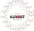 Happy Kuwait National Day, Vector Illustration for 25th February Celebration.