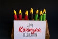 Happy Kwanzaa celebration. African American holidays card