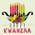 Happy Kwanzaa greeting card, background