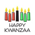 Happy Kwanzaa illustration Royalty Free Stock Photo