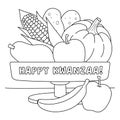 Happy Kwanzaa Mazao Coloring Page for Kids