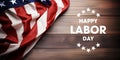 Happy labor day American design background Royalty Free Stock Photo