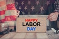 Happy Labor day background. Independence and memorial day in America and USA.