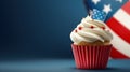 Happy Labor Day. cake of independence day. 4th of july background