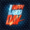 Happy labor day card design Royalty Free Stock Photo
