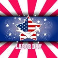 Happy Labor day card design Royalty Free Stock Photo