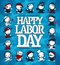 Happy Labor day card Royalty Free Stock Photo