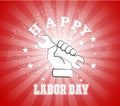 Happy Labor day card design Royalty Free Stock Photo