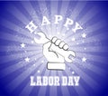Happy Labor day card design Royalty Free Stock Photo