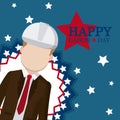 Happy labor day card Royalty Free Stock Photo