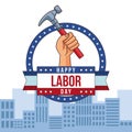 Happy labor day card Royalty Free Stock Photo