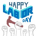 Happy Labor Day card.
