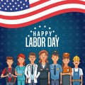 Happy labor day card Royalty Free Stock Photo