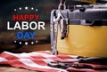 Happy Labor day concept. Public holiday in America and USA