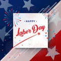 Happy Labor day greeting card Royalty Free Stock Photo