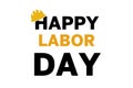 Happy Labor Day, lettering 1st may with yellow helmet. Labour Day banner background. International Workers day illustration for Royalty Free Stock Photo