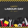 Happy Labor Day. 1st May International labour day Poster or Banner.