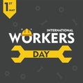 Happy labor day,1st may, may day, workers day concept