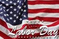 Happy Labor Day USA flag