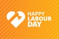 Happy labour day illustration vector, 1 may happy labor day poster