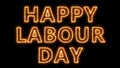 Happy labour day text, 3d rendering backdrop, can be used for holidays festive design