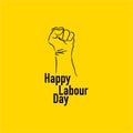 Happy Labour Day Vector Template Design Illustration