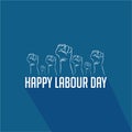 Happy Labour Day Vector Template Design Illustration