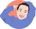 Happy Laugh Child Vector Illustration 2