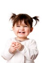 Happy laughing baby toddler girl Royalty Free Stock Photo