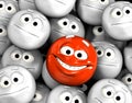 Happy laughing emoticon face Royalty Free Stock Photo