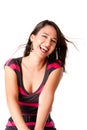 Happy laughing young woman Royalty Free Stock Photo