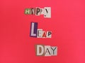 Happy leap day fictional holiday celebrated on February 29 holiday when a mythical man trades children's tears for candy