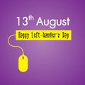 Happy Left-handers Day Background