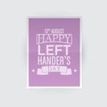 Happy Left-handers Day Background Royalty Free Stock Photo