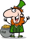 Happy Leprechaun cartoon illustration